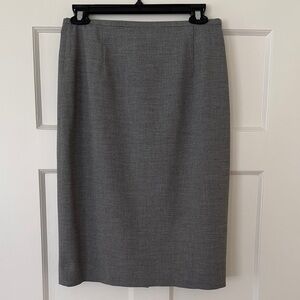 Ann Taylor Pencil Skirt with Stylish Pinstripe Lining & Back Slit